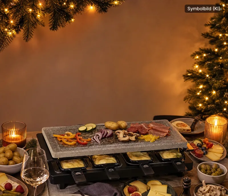 Symbolbild, mit KI erstellt: Tefal Pierrade Raclette